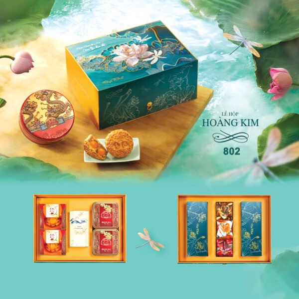 Bánh Trung Thu Đại Phát 802 - Lễ Hộp Hoàng Kim